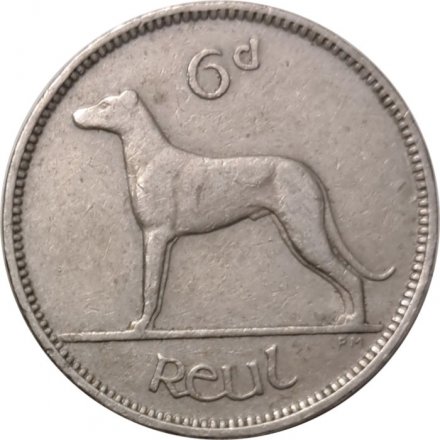 Ирландия 6 пенсов 1952 год