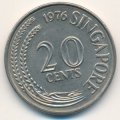 Сингапур 20 центов 1976 год