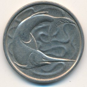 Сингапур 20 центов 1976 год