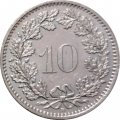 Швейцария 10 раппенов 2012 год
