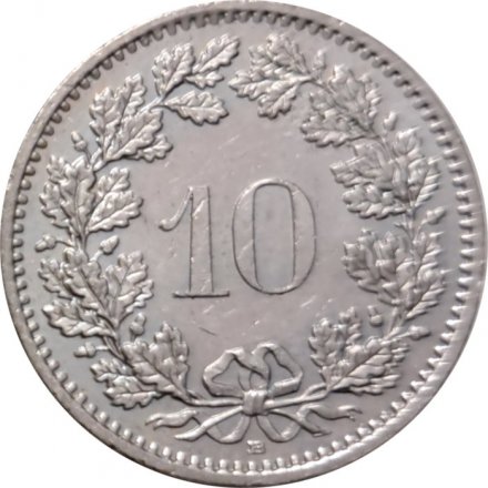 Швейцария 10 раппенов 2012 год