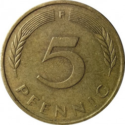 ФРГ 5 пфеннигов 1950 год (F)