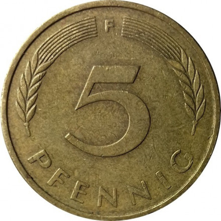 ФРГ 5 пфеннигов 1950 год (F)