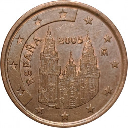 Испания 5 евроцентов 2005 год