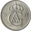 Швеция 10 эре 1967 год - Король Густав VI Адольф