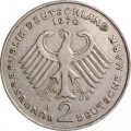 ФРГ 2 марки 1970 год (J) - Теодор Хойс, 20 лет Федеративной Республике (1949-1969)