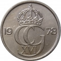Швеция 25 эре 1978 год - Король Карл XVI Густав