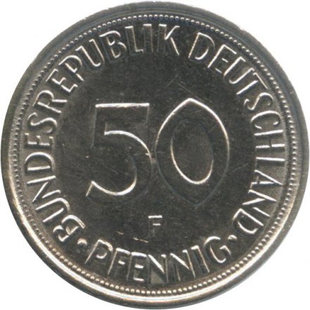 ФРГ 50 пфеннигов 1982 год (F)