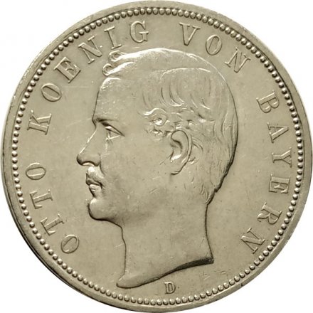 Бавария 5 марок 1913 год