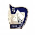 Значок ГДР. Junger tourist. Юный турист. Пионерия (серебристый)