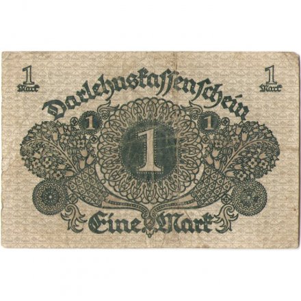 Веймарская республика 1 марка 1920 год - F