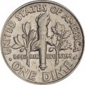 США 1 дайм (10 центов) 1988 год - Франклин Рузвельт (P)