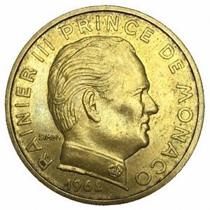Монако 50 сантимов 1962 год
