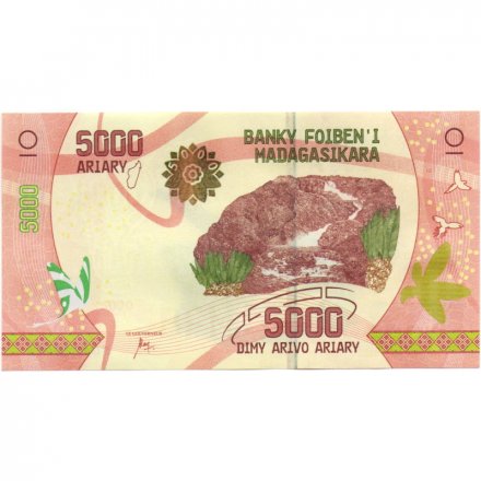 Мадагаскар 5000 ариари 2017 год - UNC