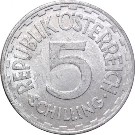 Австрия 5 шиллингов 1952 год