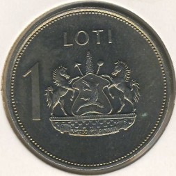 Монета Лесото 1 лоти 1979 год