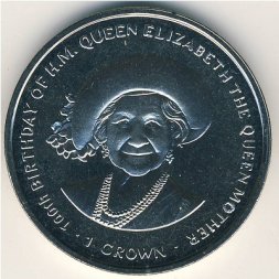 Остров Мэн 1 крона 2000 год