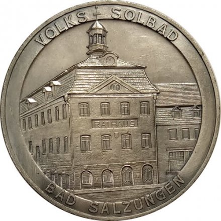 Настольная медаль VOLKS SOLBAD 775-1975 г. (в футляре)