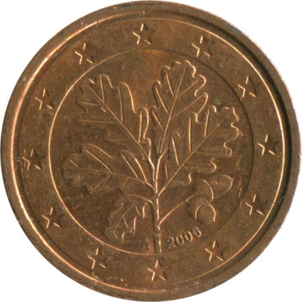 Германия 2 евроцента 2006 год (A)