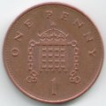 Великобритания 1 новый пенни 1995 год - Герса