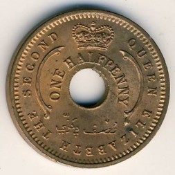 Нигерия 1/2 пенни 1959 год