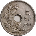 Бельгия 5 сантимов 1913 год BELGIQUE