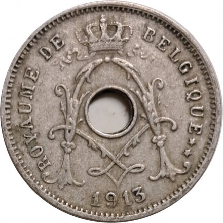 Бельгия 5 сантимов 1913 год BELGIQUE