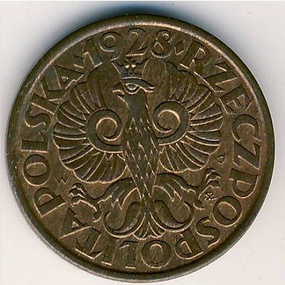 Польша 2 гроша 1928 год