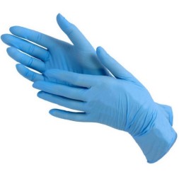 Перчатки нитриловые для работы с чистящими средствами (1 пара)