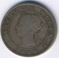 Ямайка 1/2 пенни 1869 год