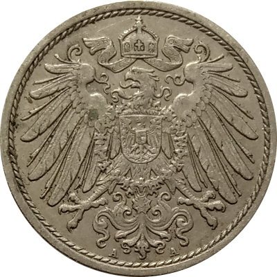 Германия 10 пфеннигов 1905 год (A)