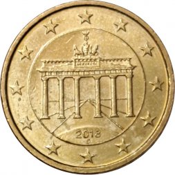 Германия 10 евроцентов 2018 год (D)