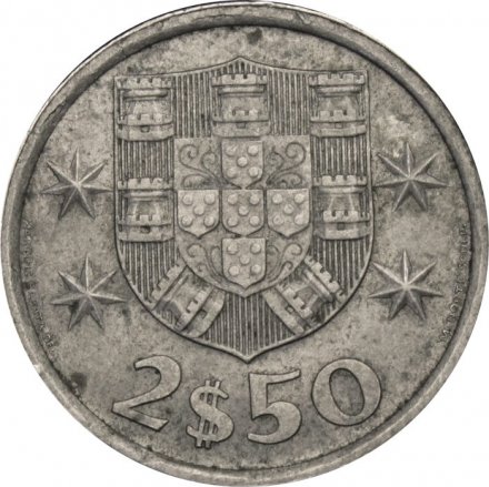 Португалия 2,5 эскудо 1980 год