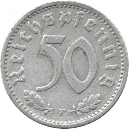 Третий Рейх 50 рейхспфеннигов 1940 год (F)