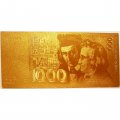 Сувенирная банкнота ФРГ (Германия) 1000 марок 1991 год (золотые) - UNC