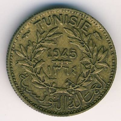 Тунис 50 сантимов 1945 год