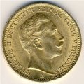 Пруссия 20 марок 1910 год