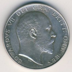 Великобритания 1/2 кроны 1902 год