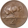 ЮАР 2 цента 1966 год (SUID-AFRIKA)