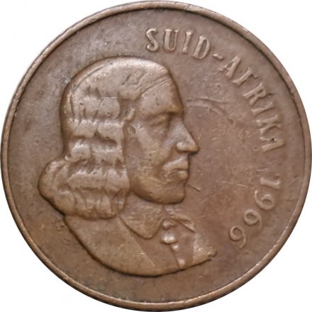 ЮАР 2 цента 1966 год (SUID-AFRIKA)