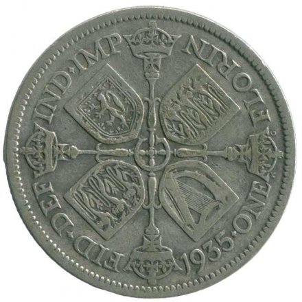 Великобритания 2 шиллинга (1 флорин) 1935 год