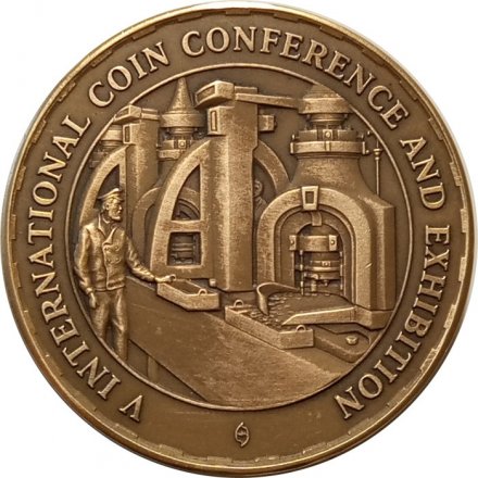 Настольная медаль V Международная монетная конференция и выставка COINS 2014. Москва