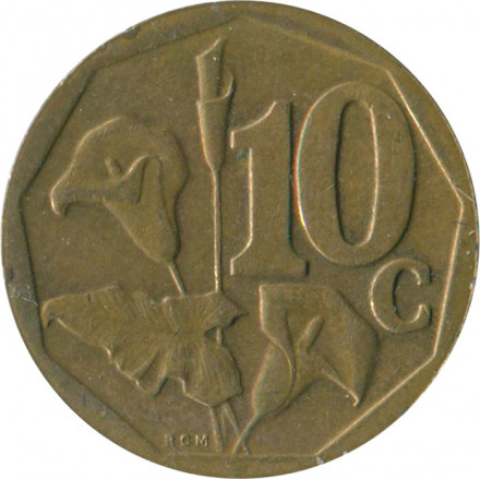 ЮАР 10 центов 2005 год