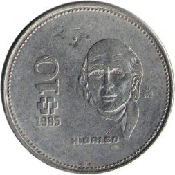 Мексика 10 песо 1985 год (HIDALGO)