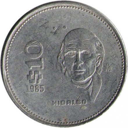 Мексика 10 песо 1985 год (HIDALGO)