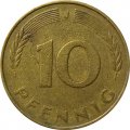 ФРГ 10 пфеннигов 1980 год (J)