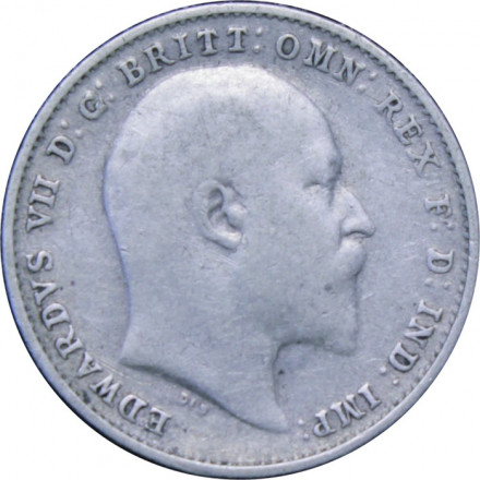 Великобритания 3 пенса 1909 год