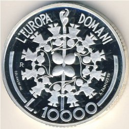 Сан-Марино 10000 лир 1999 год