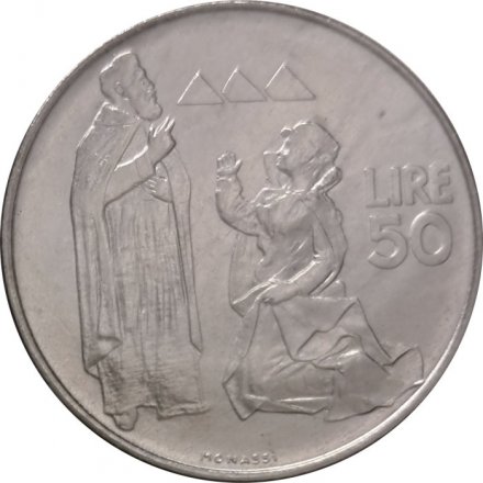 Сан-Марино 50 лир 1972 год - Святой Марин