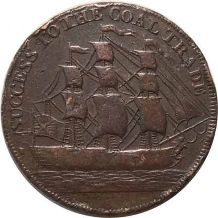 Жетон Великобритания - Саут-Шилдс 1/2 пенни 1794 год - VF+